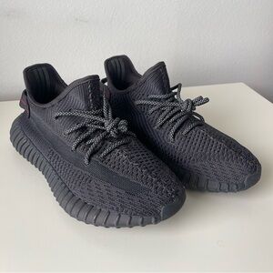 Adidas Yeezy Boost 350 V2 FU9006 Low Black Non-Reflective - Size 8.5